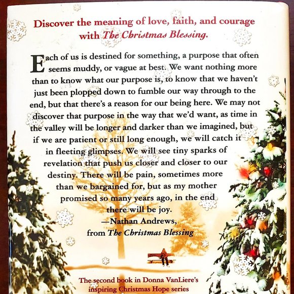 The Christmas Blessing by Donna VanLiere Hardcover Book Faith Religion - Picture 5 of 6
